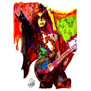 Gene Simmons Kiss Singer Hard Rock Music Poster Print Wall 18x24